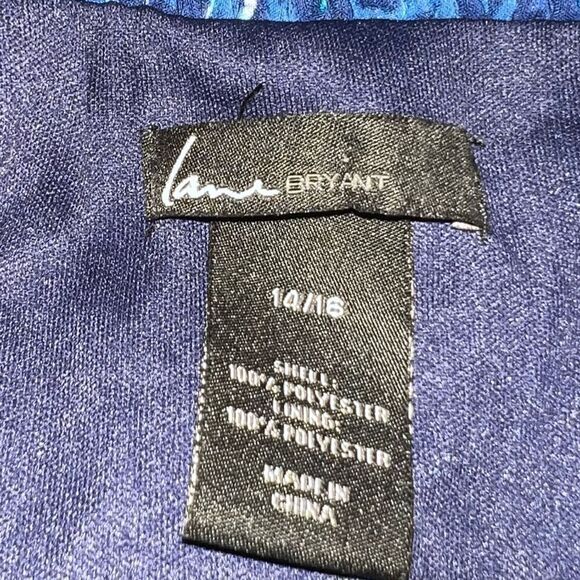 Lane Bryant Maxi Dress strapless geometric and floral design size 14/16 - Picture 6 of 6